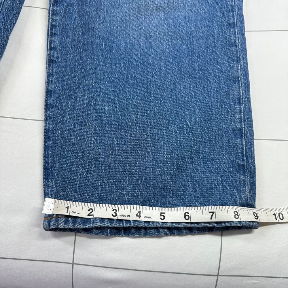 Madewell Jeans Women 30 Blue Perfect Vintage Wide Leg Crop Cresslow Wash Stretch - Picture 14 of 16